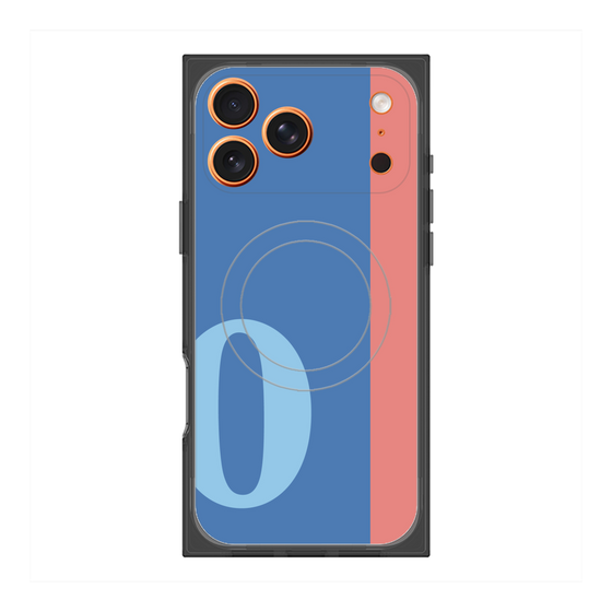 Premium Square Case with MagSafe［ Original - initial color line - O blue ］