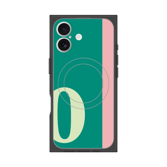 Premium Square Case with MagSafe［ Original - initial color line - O green ］