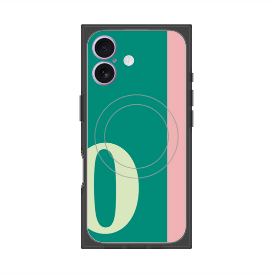 Premium Square Case with MagSafe［ Original - initial color line - O green ］