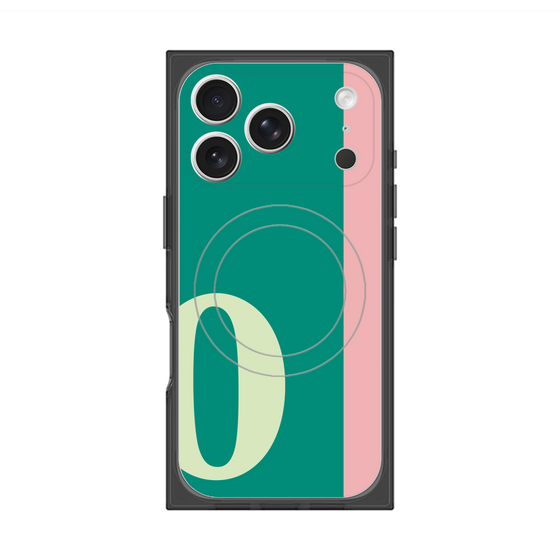 Premium Square Case with MagSafe［ Original - initial color line - O green ］