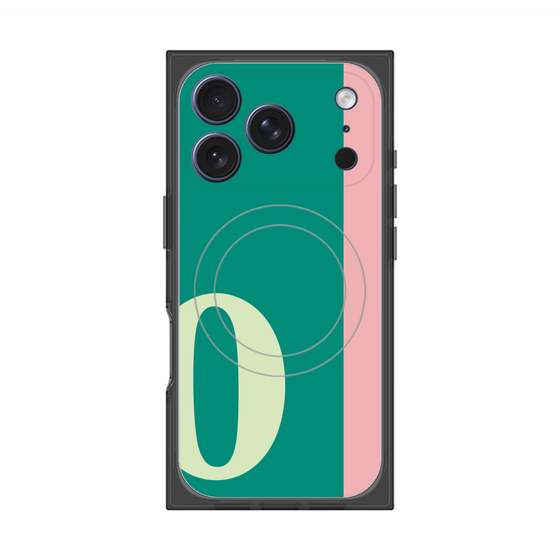 Premium Square Case with MagSafe［ Original - initial color line - O green ］