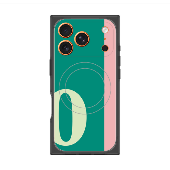 Premium Square Case with MagSafe［ Original - initial color line - O green ］