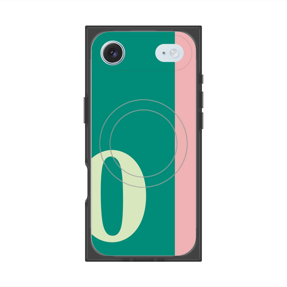 Premium Square Case with MagSafe［ Original - initial color line - O green ］