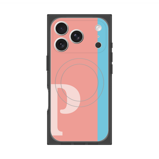 Premium Square Case with MagSafe［ Original - initial color line - P pink ］