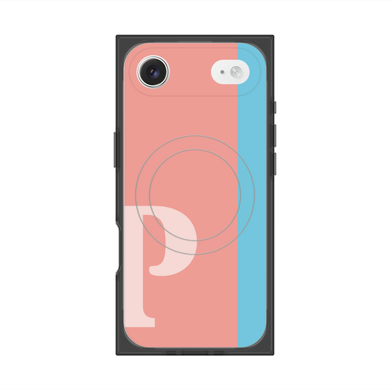 Premium Square Case with MagSafe［ Original - initial color line - P pink ］