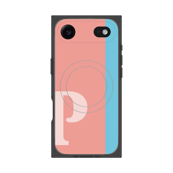 Premium Square Case with MagSafe［ Original - initial color line - P pink ］