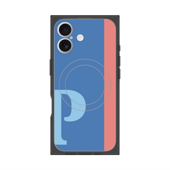 Premium Square Case with MagSafe［ Original - initial color line - P blue ］