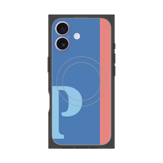 Premium Square Case with MagSafe［ Original - initial color line - P blue ］