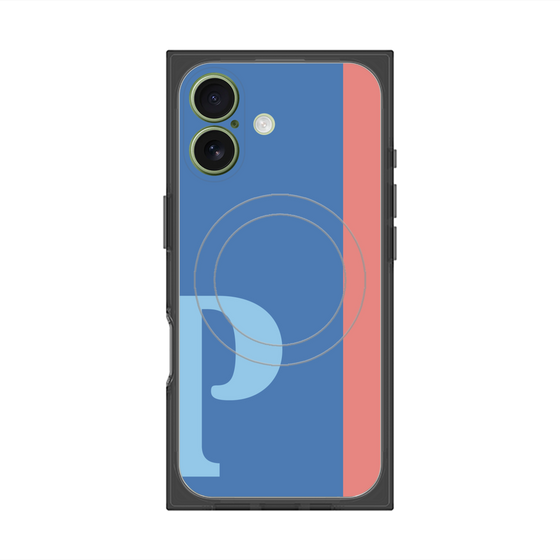 Premium Square Case with MagSafe［ Original - initial color line - P blue ］