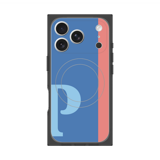 Premium Square Case with MagSafe［ Original - initial color line - P blue ］