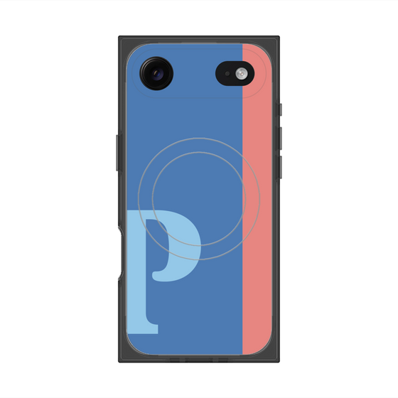 Premium Square Case with MagSafe［ Original - initial color line - P blue ］