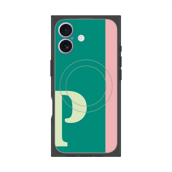 Premium Square Case with MagSafe［ Original - initial color line - P green ］