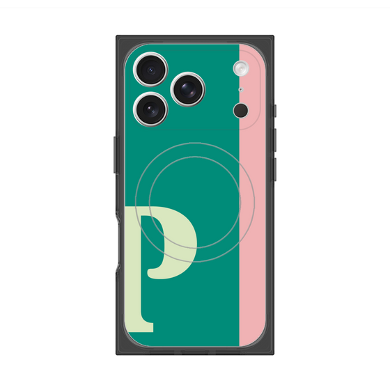 Premium Square Case with MagSafe［ Original - initial color line - P green ］