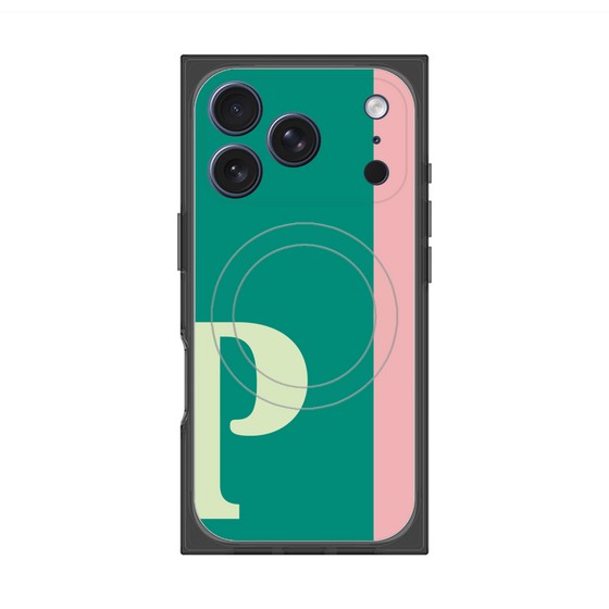 Premium Square Case with MagSafe［ Original - initial color line - P green ］