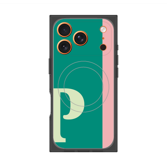 Premium Square Case with MagSafe［ Original - initial color line - P green ］