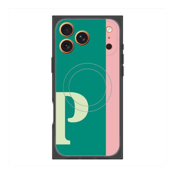 Premium Square Case with MagSafe［ Original - initial color line - P green ］