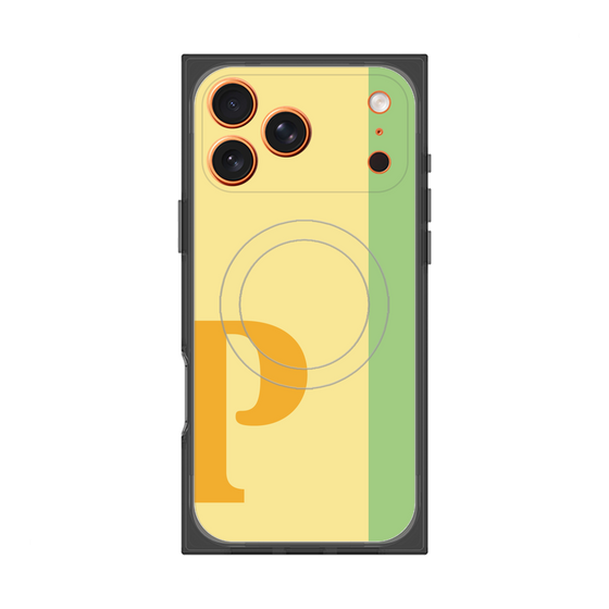 Premium Square Case with MagSafe［ Original - initial color line - P yellow ］