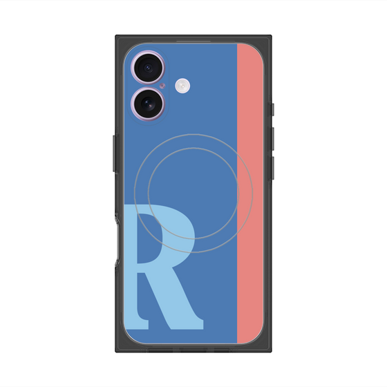 Premium Square Case with MagSafe［ Original - initial color line - R blue ］