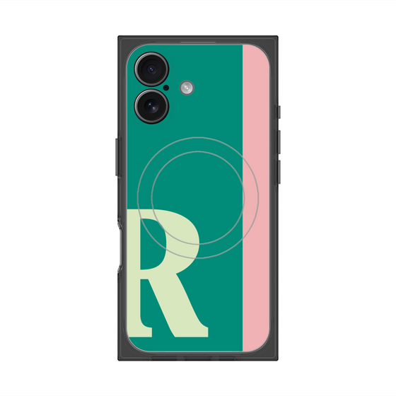 Premium Square Case with MagSafe［ Original - initial color line - R green ］