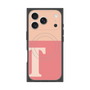 Premium Square Case with MagSafe［ Original - initial two tone - T pink ］