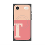 Premium Square Case with MagSafe［ Original - initial two tone - T pink ］