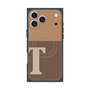 Premium Square Case with MagSafe［ Original - initial two tone - T brown ］