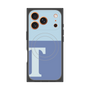 Premium Square Case with MagSafe［ Original - initial two tone - T blue ］