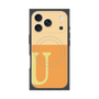 Premium Square Case with MagSafe［ Original - initial two tone - U orange ］