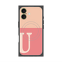 Premium Square Case with MagSafe［ Original - initial two tone - U pink ］
