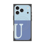 Premium Square Case with MagSafe［ Original - initial two tone - U blue ］