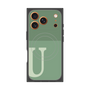 Premium Square Case with MagSafe［ Original - initial two tone - U green ］