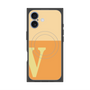 Premium Square Case with MagSafe［ Original - initial two tone - V orange ］
