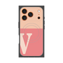 Premium Square Case with MagSafe［ Original - initial two tone - V pink ］