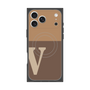 Premium Square Case with MagSafe［ Original - initial two tone - V brown ］