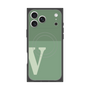 Premium Square Case with MagSafe［ Original - initial two tone - V green ］