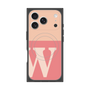 Premium Square Case with MagSafe［ Original - initial two tone - W pink ］