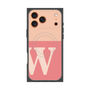 Premium Square Case with MagSafe［ Original - initial two tone - W pink ］