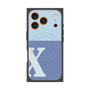 Premium Square Case with MagSafe［ Original - initial two tone - X blue ］