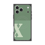 Premium Square Case with MagSafe［ Original - initial two tone - X green ］