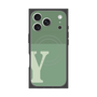 Premium Square Case with MagSafe［ Original - initial two tone - Y green ］