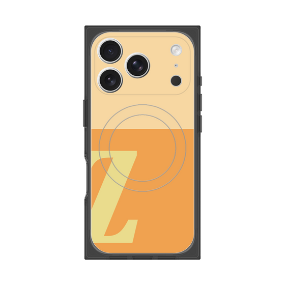Premium Square Case with MagSafe［ Original - initial two tone - Z orange ］