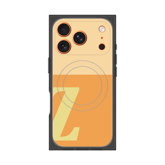 Premium Square Case with MagSafe［ Original - initial two tone - Z orange ］