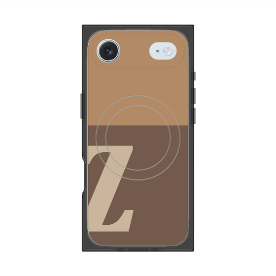 Premium Square Case with MagSafe［ Original - initial two tone - Z brown ］
