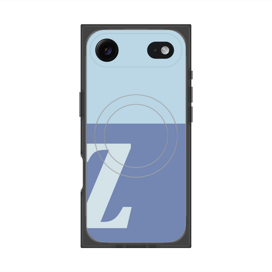 Premium Square Case with MagSafe［ Original - initial two tone - Z blue ］