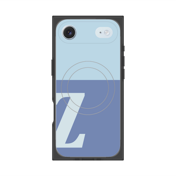 Premium Square Case with MagSafe［ Original - initial two tone - Z blue ］