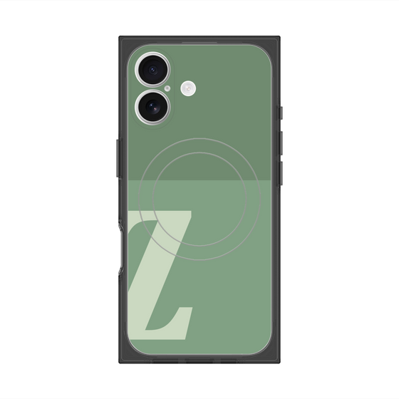 Premium Square Case with MagSafe［ Original - initial two tone - Z green ］