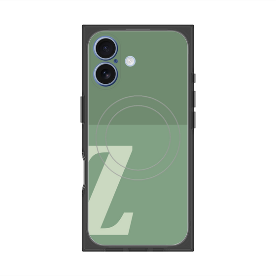 Premium Square Case with MagSafe［ Original - initial two tone - Z green ］