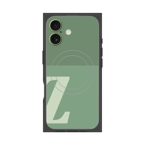Premium Square Case with MagSafe［ Original - initial two tone - Z green ］