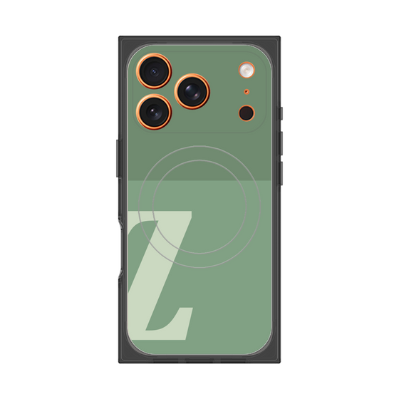 Premium Square Case with MagSafe［ Original - initial two tone - Z green ］
