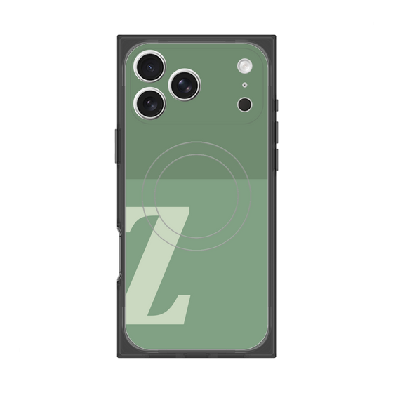 Premium Square Case with MagSafe［ Original - initial two tone - Z green ］